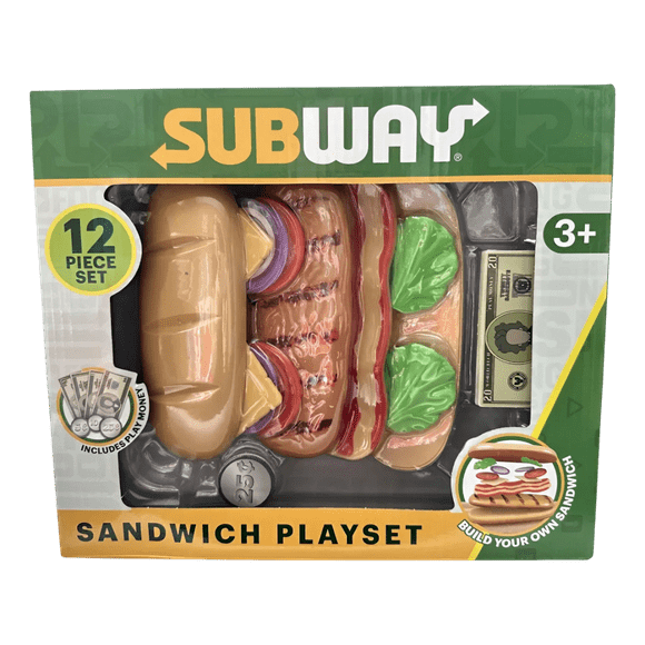 Subway,juego Juguete Arma Tu Propio Sandwich 12 Pieza+dinero