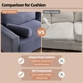 thumbnail image 6 of XIZZI Large 2 Seater Modern Sofa Couch 78" Upholstered Nugget Couches for Living Room(Polyester Fabric,Grey), 6 of 9