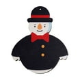 thumbnail image 2 of Chmadoxn Winter Snowmen Ornaments for Christmas Tree, Snowman Wooden Ornaments Snowman Tree Decorations, Snowman with Red Green Stripe Knitted Hat Decor Christmas Ornament for Holiday Party, 2 of 6