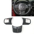 thumbnail image 5 of Carbon Fiber Steering Wheel Decoration Trim for JK Compass Grand 2011-2017, 5 of 5