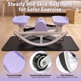 thumbnail image 2 of Leumius Rock Stepper for Exercise,Side-to-Side Stepper Machine with Resistance Bands & Digital Display,Foldable Mini Stepper for Home Workout,Purple, 2 of 8