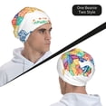 thumbnail image 6 of Gaeub USA MAP Knit Cuffed Beanie Top Level Beanie Men Women Winter Knit Caps Soft Ski Hat, 6 of 7