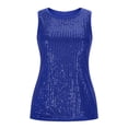 thumbnail image 6 of Posijego Womens Sequin Tank Tops Glitter Night out Party Top Sleeveless Dressy Blouses Womens Clubwear Tank Shirts, 6 of 9