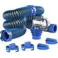 thumbnail image 1 of 20 Feet RV/Camper Sewer Hose Kit, Includes Two Attachable 10 Feet Sewer Hose with Swivel Fitting, 90 Degree Clear View Sewer Adapter, and Four Storage Caps, 1 of 6
