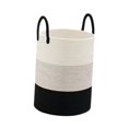 thumbnail image 1 of Cesta de almacenamiento cesta de almacenamiento decorativa organización del hogar cesta de juguete cesto de lavandería para sala de estar dormitorio Negro Gris38cm, 1 of 8
