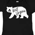 thumbnail image 4 of Inktastic West Virginia White Bear Silhouette Boys or Girls Baby Bodysuit, 4 of 5