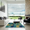 thumbnail image 6 of Ahgly Company Indoor Rectangle Abstract Blue Moss Green Abstract Area Rugs, 5' x 8', 6 of 6