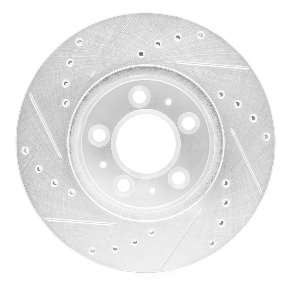 Dynamic Friction Company 631-56012R DFC Brake Rotor - Drilled And Slotted - Silver