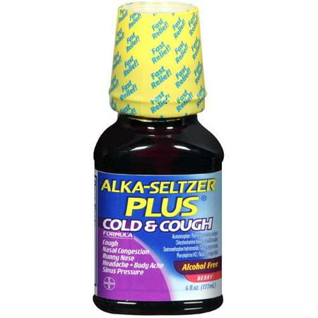 Alka-Seltzer Plus: Berry Cold & Cough Formula, 6 fl oz