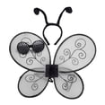 thumbnail image 4 of Diadema y gafas con antena de abeja y alas de abeja, novedad para juego de rol, cosplay de Halloween Gris, 4 of 8