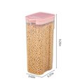 thumbnail image 3 of Vrorvz Airtight Cereal Storage Container with Lids for Kitchen Organization Clear Plastic Food Storage for Grain Sugar Flour Rice Snacks Stackable and Leak Proof, 3 of 7