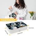 thumbnail image 5 of Animal PU Leather Jewelry Display Organizer Box Display Case Portable Earring Holder with Removable Compartment, 5 of 6