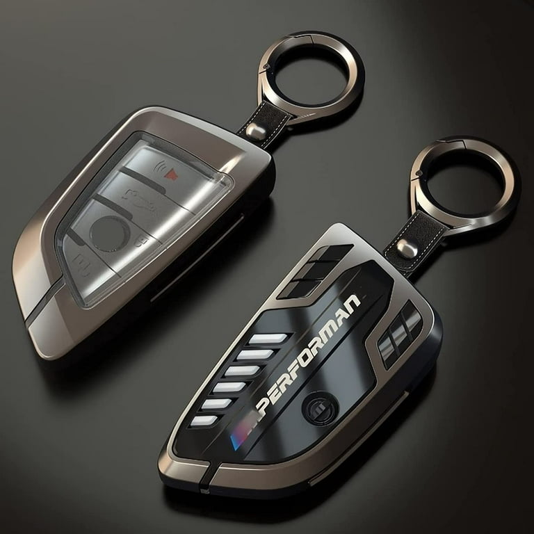 Phmnkl Alloy Car Key Case Rings Cover Holder for BMW 1 3 5 7