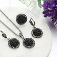 thumbnail image 4 of WEAVILUX Black Costume Jewelry For Women 4PCS, 4 of 6