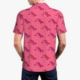 thumbnail image 4 of Balery Leopard Print Printed Men’s Short Sleeve Polo Shirt, Midweight Men's Shirt,Golf Polo shirts -X-Large, 4 of 9