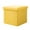 Yellow, variant on Puntoco 1PCS Multifunctional Fabric Folding Storage Stool Color Combination Box Can Sit and Store Shoe Changing Bench for Home -12.20 × 12.20 × 12.20 IN