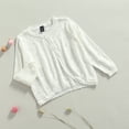 thumbnail image 4 of Toddler Baby Girl Cardigan Crochet Knit Long Sleeve Sweater Bolero Shrug Button up Coat Cover Up Outwear, 4 of 6