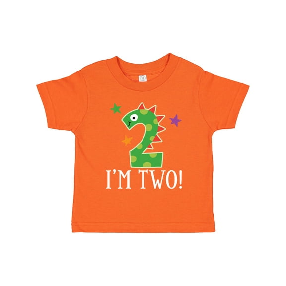 Inktastic 2nd Birthday Dinosaur Party 2 Year Old Boys or Girls Toddler T-Shirt