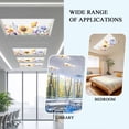 thumbnail image 6 of 2 Pack Pastoral Flowers Fluorescent Light Covers for Ceiling Lights Summer Sunflower Plants Leaves Magnetic Ceiling Light Covers Overhead Light Filters for Office Classroom Home, 6 of 9