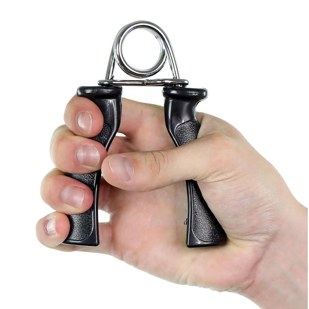 Fixed resistance hand grip, heavy, black, pair