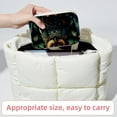 thumbnail image 6 of Owl Velvet Portable Jewelry Organizer Box with Removable Compartment - Earring Holder and Gift Jewelry Box, 6 of 7