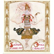 Great BIG Canvas | Rolled Leon Bakst Poster Print entitled Cover of a Program for the Russian Season of Opera and Ballet, 1909