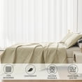 thumbnail image 3 of Jessy Home Twin Size Quilts Beige Lightweight Geometric Microfiber Bedspread Coverlet Set, 3 of 7