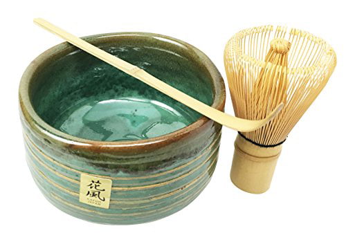 Details about   Japanese Nami Wave Porcelain Matcha Bowl Bamboo Scoop 100 Whisk Tea Ceremony Set 