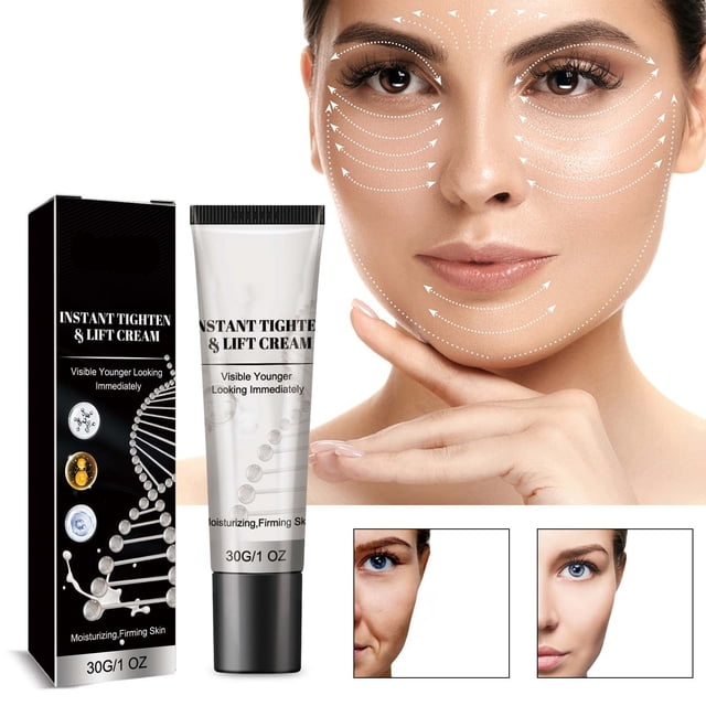 Fiudx Ofertas relampago Crema de estiramiento facial, crema reafirmante para el rostro, crema reafirmante para la cara, crema para las arrugas faciales, crema de estiramiento facial, crema reafirmant