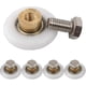 thumbnail image 4 of Shower Door Roller, Roller Caster Wheel For Shower Door Sliding Rollers Door Roller Replacement Wheel 4pcs (20mm), 4 of 5