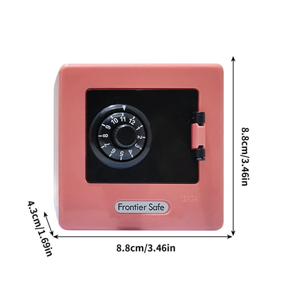 5 Packs Combination Lock Money Box Safe Cash Storage Case with 2 Digit Code for Kids Savings Piggy Bank Coin Container Home Office Security