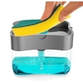 thumbnail image 5 of Dispensador de jabón para platos, exprimidor de detergente para fregadero de cocina, bomba de líquido de prensa manual y soporte para esponja, 5 of 5