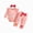 H233-Pink, variant on masbird Newborn Baby Girl Fall Outfits Rib Frill Long Sleeve Ruffled Romper Pants Headband Set 3Pcs Winter Clothes,Red,3-6 M