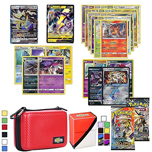 Totem World 5 Oversized Jumbo Pokemon Cards with 100 Sleeves and Deck Box in Collectors Chest