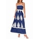 thumbnail image 3 of Vestido de Tirantes Finos con Estampado Floral y Bolsillos, Azul Marino L, 3 of 7