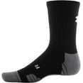 thumbnail image 2 of Calcetines Under Armour Team Crew, talla mediana, negro/grafito/blanco, 2 of 3