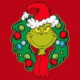 thumbnail image 2 of Men's Dr. Seuss The Grinch Santa Wreath Sweatshirt, 2 of 4