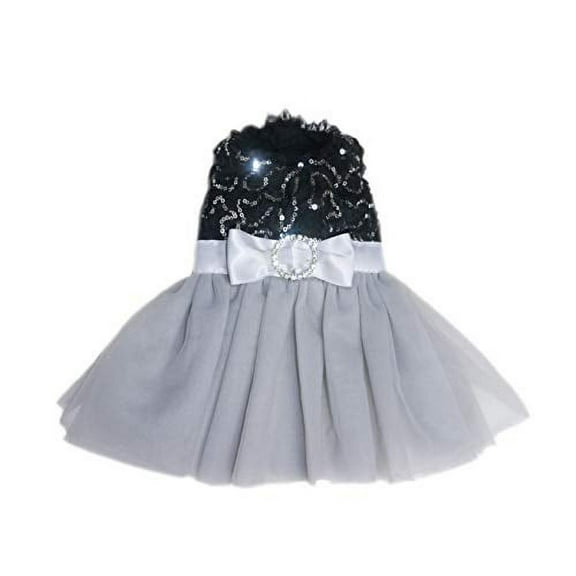 Camilla Party Dog Dress - Black - Large