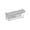 02_Clear【1 Tissue Holder】, variant on No Drill Toilet Paper Holder with Shelf, Wall Mounted Bathroom Storage for Tissue Rolls, Phones, and Essentials, Adhesive Mount, Black, Acrylic, by IHXORA