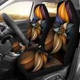 thumbnail image 3 of Womens Premium Car Seat Covers Front Seats Only 2pcs Set Floral Design Saddle Blanket Universal Bucket Seat Cover Fit fo, 3 of 7
