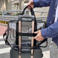 thumbnail image 3 of Backpacks for Women Clear Gym Beach Transparent Tote Backpack Large Capacity Travel Daypack Black One Size, 3 of 3