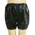 thumbnail image 4 of TOOYOU Boys And Girls Metallic Shorts Shiny Dance Hot Pants Sparkly Athletic Shorts 80S Outfits Pants For Kids, 4 of 4