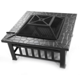 thumbnail image 6 of Clearance!!! Fire Pits for Outside, 32" Wood Burning Fire Pit Tables with Screen Lid, Outdoor Patio Garden Fireplace for Camping, Outdoor Heating, Bonfire and Picnic, 6 of 6