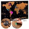 thumbnail image 1 of Mapa mundial para rascar con todos los estados de EE. UU. | Grande 28 x 17 pulgadas donde yo, 1 of 7