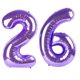 thumbnail image 1 of Globo Kelfuoya Número 26 Morado de 40" de Papel Metalizado Jumbo, 1 of 7