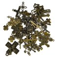 thumbnail image 2 of 50pcs Assorted Lots of Antique Bronze Cross Charms Pendants Jewelry Making, 2 of 5