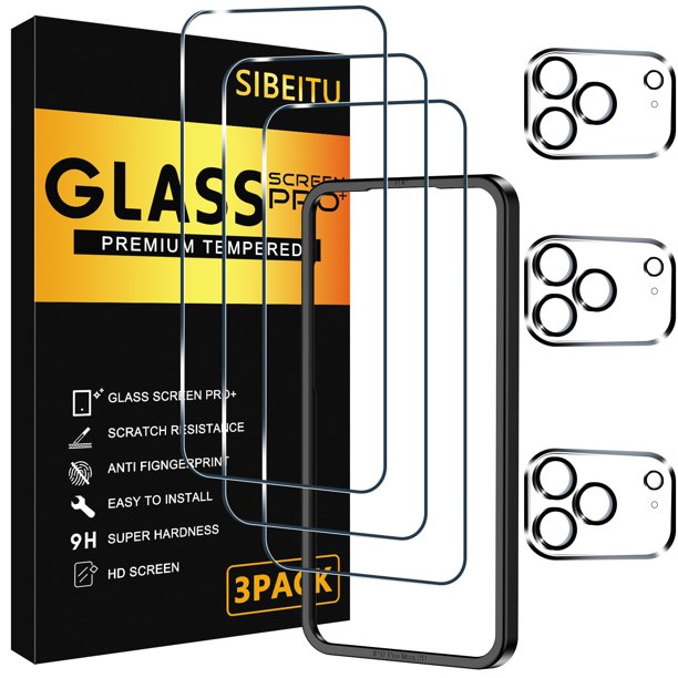 Protector de pantalla SIBEITU para iPhone 17 Pro con lente de cámara 6.3