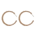 thumbnail image 1 of PVCS Fashion Simple Geometric Double Layer Square Personality Earrings Female, 1 of 1
