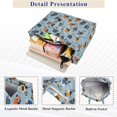 thumbnail image 3 of FORMRS Womens Corduroy Tote Bag Crossbody Shoulder Purse Handbag with Detachable Strap, Cartoon Hockey Pattern, 3 of 7