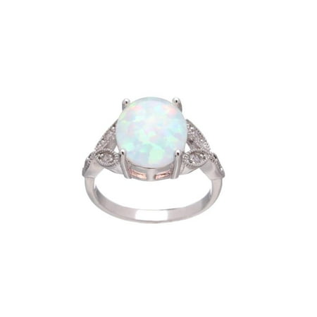 Bridal Party Jewelry Gifts - Exquisite 925 Sterling Silver Ring Oval Cut Fire Opal Diamond Jewelry Birthday Proposal Gift Bridal Engagement Party Band Rings Size 7-10